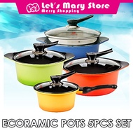 Ecoramic Pot 5pcs Set / Non-stick / Kitchen Art Original / Made in Korea / Kitchenware / Cooking