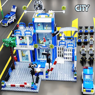 LEGO City series gifts building blocks police station building arresting criminals special police of