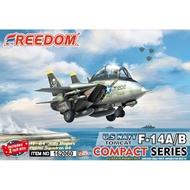 Freedom aircraft Assembly model kit F162060 Q-version F-14 male cat A/B VF-84 2IN1