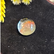 Green Aura Quartz Necklace Pendant, Feng Shui Stone Necklace Pendant S867-S3-888 (7.1G)