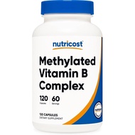 Methylated Vitamin B Complex 120 Capsules - (60 Servings) Gluten-Free XO7D