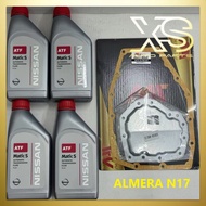 Nissan Automatic Transmission Fluid Auto Gear Oil Matic-S Matic S 1L 4BTL+ AUTO FILTER SET(31398-85X