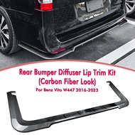 Car Rear Diffuser Lip Spoiler Lower Canard Deflector Guard For Mercedes Benz W447 2016 2017 2018 201