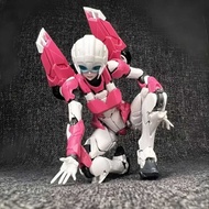 MD002 Pink Alcee Mecha Girl Assembly Model Kit, Fine Painted Wind Thunder Arcee Chibi Female Robot D