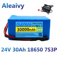 24V 30Ah 7S3P 18650 lithium-ion battery pack 29.4V electric bicycle/lithium-ion battery 2A charger