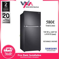 [Free Installation] Samsung 580L Refrigerator Top Mount Freezer with Twin Cooling Plus Fridge RT18M6211SG  RT18M6211SG/ME 2 Years General + 10 Years Compressor Official Warranty By Samsung Malaysia