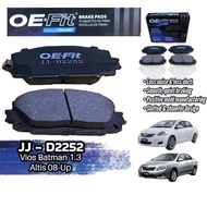 OE FIT CERAMIC BRAKE PAD Vios Batman 1.3, Altis