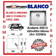 BLANCO ANDANO 450-U STAINLESS STEEL SINK