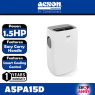 ACSON 1.5HP Moveo Portable AirCond A5PA15D Double Condenser Technology with WiFi Control