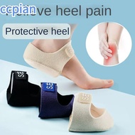 CCPIAN 1PAIR Heel Socks, S/L Relieves Pain Gel Heel Cushion, Comfortable Anti-Crack Reduces Pressure