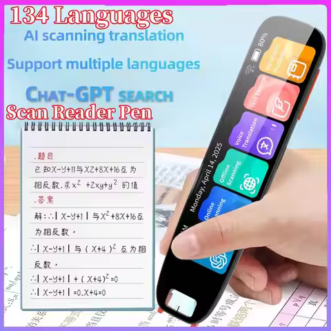 Translation Pen for Dyslexia Scanner Reading Pen 134 Text to Speech Smart Recording Pen Voice Wirele
