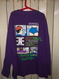 Overlord 滑板品牌 紫色薄長袖
