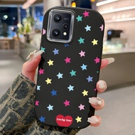 HP Phone Case For Realme 9 5G 9 Pro 5G V25 5G Case Colorful Star Phone Case Hand Thickness Silicone 
