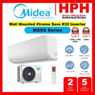 Midea R32 Air Conditioner (1HP / 1.5HP / 2HP / 2.5HP) Ionizer Xtreme Dura Aircond Air Cond MSGD-09CRN8