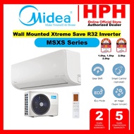 Midea R32 Air Conditioner (1HP / 1.5HP / 2HP / 2.5HP) Ionizer Xtreme Dura Aircond Air Cond MSGD-09CR