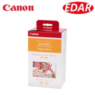 Canon RP-108 Postcard Size Color Ink & Paper Set For Selphy Printer CP910,CP1200,CP1300