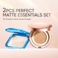 【2IN1 Cushion & Powder Foundation Set】TWC Powder 9g Ultra Cover Foundation + Cover All Perfect Cushi