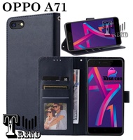 LEATHER CASE FLIP UNTUK OPPO A71-FLIP WALLET CASE OPPO A71- CASING DOMPET-FLIP COVER LEATHER-SARUNG