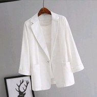 Pamela Blazer Top Office College Outfit Korean Blazer