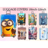 EXTRA THICK elastic luggage cover,luggage protector, 18-32 inch. Travel accessories. Cartoon scenery