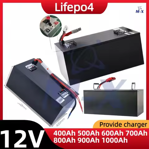 AA 12V 400AH 500AH 600AH 700AH 800AH 900AH 1000AH Lithium Lifepo4 Battery for RV Outdoor Camping Inv