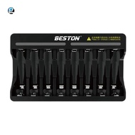 [myrna_leighton.my] 8 Slot Fast Smart Intelligent Lithium Battery Charger for 1.5V AA AAA Rechargeab