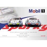 [In Stock] Set of 2 Sparky 1/64 Diecast Porsche 911 RSR Porsche GT Team #911 & #912 Petit Le Mans 20