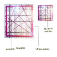 A4[LK7T]4pcs Quilting Ruler Square Acrylic Quilting Ruler Fabric Cutting Ruler Clear Mark Acrylic Ru
