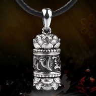 Lotus Pendant Men Necklace Transfer Pendant Men Women Lotus Retro Necklace