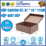 50 carton boxes size: 31cm x 19cm x 11cm - Shoe storage box or used in packing business to support s