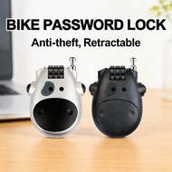 Helmet, Lock, 3-Digit, Luggage, Retractable, Bicycle/Motorcycle