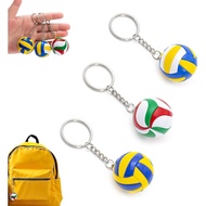 3 PCS Gantungan Kunci Bola Tampar Mudah Alih Aksesori Bola Tampar Mini Loket Bola Tampar untuk Lelak