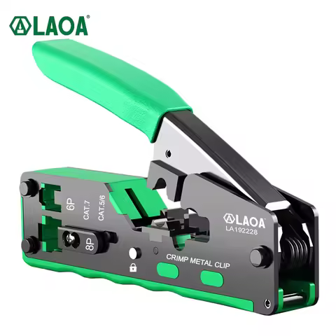 LAOA 6P 8P Network Crimping Pliers Multifunction Wire Crimper CAT5/6/7 Wire Cutter Stripper Network 