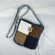 🎒 Carhartt Re-Creation Patchwork 丹寧工裝包｜斜背包 / 側背包