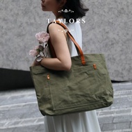 【TAYLORS】Youna 植鞣革帆布托特包 植鞣真皮&厚磅帆布