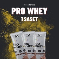 M1 Pro Whey 1 saset Whey Protein Concentrate Nutrihouse Sumatera Utara