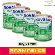 Novalac Novarice Infant Formula (0 - 12 months formula) 400g x 4 Tins EXP:10/2026