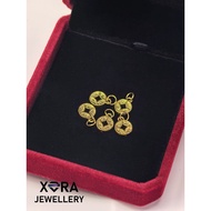 XERA 999足金金币吊坠 | 24K足金小金币 | XERA 999 Gold Coin Pendant | 24K Gold Coin