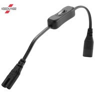 Power Extension Cord, Iec320 C7 to C8 Power Adapter Extension Cord with Switch Control with "8" Inte