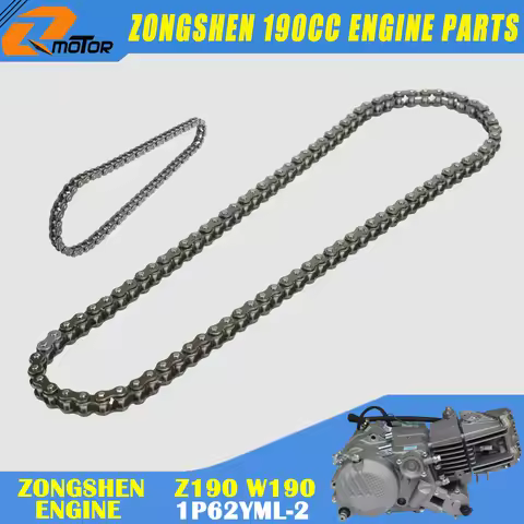 Motorcycle Engine Motor Starter Chain 25H 66 Links For 62mm Bore ZongShen ZS 190cc Z190 W190 1P62YML
