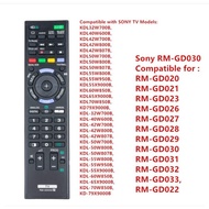 Sony Smart TV Remote Control RM-GD030 for SONY  GD023 GD033 RM-GD031 RM-GD032 RM-GD026 RM-GD027 RM-GD028 RM-GD029 TV Remote Control KDL32W700B, KDL40W600B, KDL42W700B, KDL42W800B