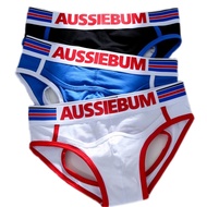 ¤ AussieBum Cotton Bumless Jockstraps Bottomless Cotton Briefs With Front Open