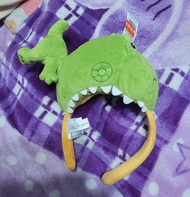 香港迪士尼樂園 Toy Story 反斗奇兵 玩具總動員 綠色 抱抱龍 泡泡龍 恐龍 Rex 毛公仔 大口 咬咬 頭箍 髮箍 Headband 頭飾 髮飾 生日禮物 復活節禮物 Disneyland 