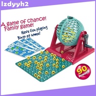 [LzdyyhacMY] Bingo Game Set, Bingo Lottery Game, Vintage Bingo Set, Bingo Machine Toy for Birthday M