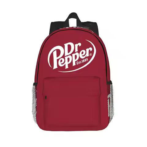 Dr Pepper Backpack Hot Sale Daypack Large Capacity Boys Girls BookBag Shoulder Bags for Men Women Sc