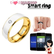 BJASHOP Finger Digital Ring, Stainless Steel Magic Wear NFC Smart Ring, Creative Waterproof Wearable