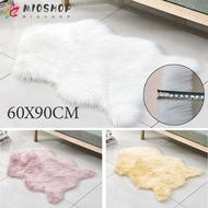 MIOSHOP Long Plush Rug, Imitation Wool Fluffy Shaggy Bedside Rug, Soft Floor Protection Non Slip Hom