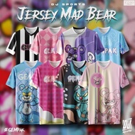 DJ Sport Jersey MAD BEAR / Jersey Cartoon ( S-10XL) Short Sleeve