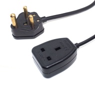 South Africa BS546 3PIN Inlet plug to UK BS1362 Outlet British Female Socket AC Extension Cord 15A/1