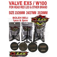 VALVE EX5 CL LEE IN/EX 23-26 23-27 24-27 25-28 25-29 FOR HEAD RED LEO